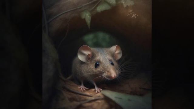 Мышка в лесу