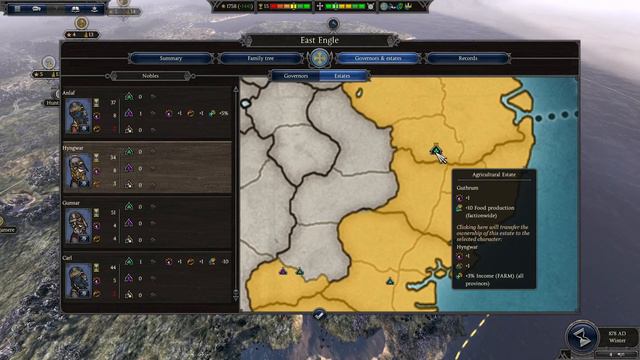 Thrones of Britannia total war East engle campaign  (legendary) no commentary episode 1