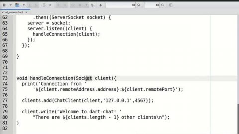 3 - المستوى الاول dart socket شرح chat room server