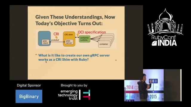 Day 2 - Talk by Kei Sawada on "Prototyping Kubernetes CRI With Ruby and gRPC"