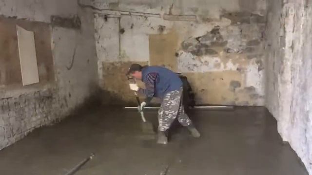 Заливка бетона в гараже