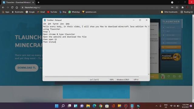 How to Download minecraft java edition for free ( Using Tlauncher )