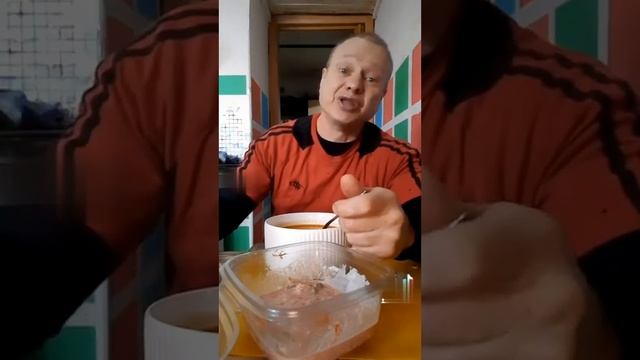 мукбанг красный суп закуска mukbang