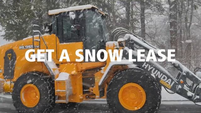 "Beat the Snow" with Hyundai Construction's Snow Removal Lease Special Offer