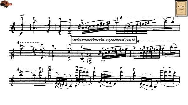 Paganini - Violín Caprice No. 9 | Piano Accompaniment