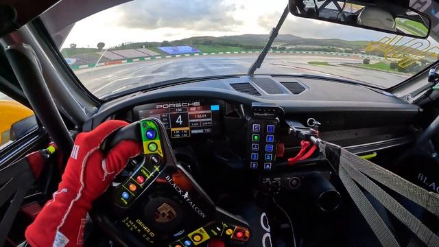 CRAZY WET Aquaplanning in the Porsche 992 GT3 CUP // Portimao