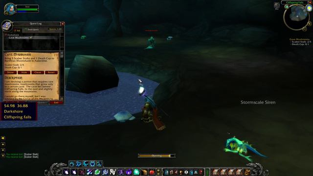 Cave Mushrooms WoW Classic Quest