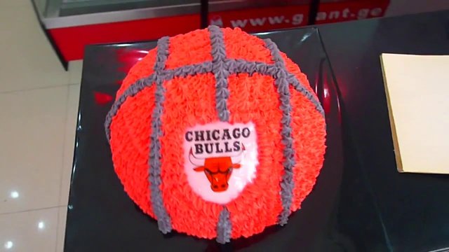 СПОРТИВНЫЙ ТОРТ basketball cake chicago bulls - Grant.ge