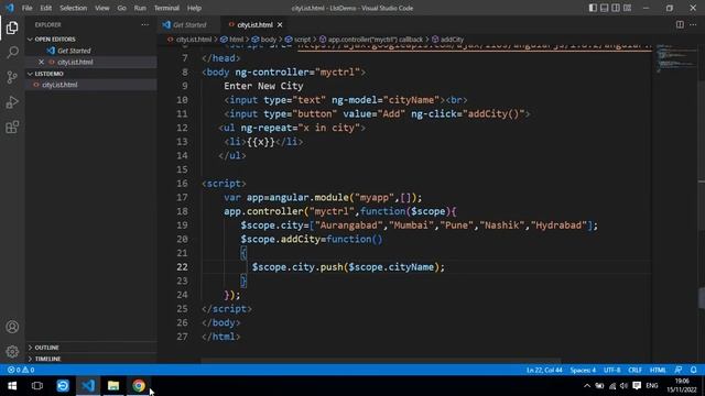 Angular js examples- Dynamic List With Add Remove Button