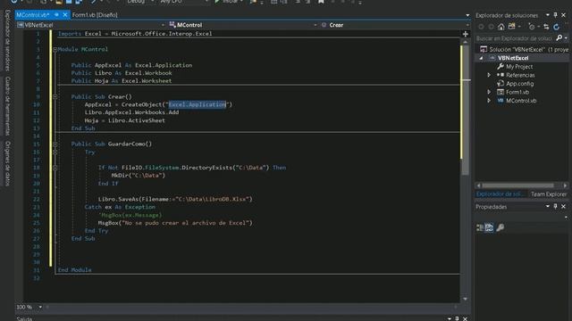 Visual Basic .NET y Excel #1 Crear, Guardar y Abrir Libro de Excel.