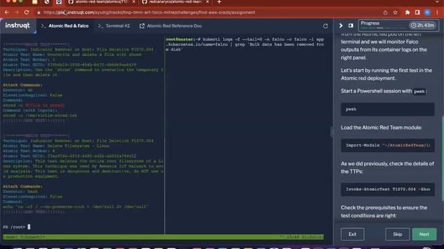 Falco and Atomic Red Team: Real-time Threat Detection in Cloud-Native Systems
