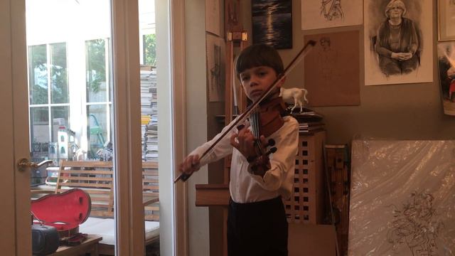 Крейцер, Этюд-каприс N 33, скрипка, Миша Андреев. Kreutzer etude caprice N 35 violin Misha, 8.