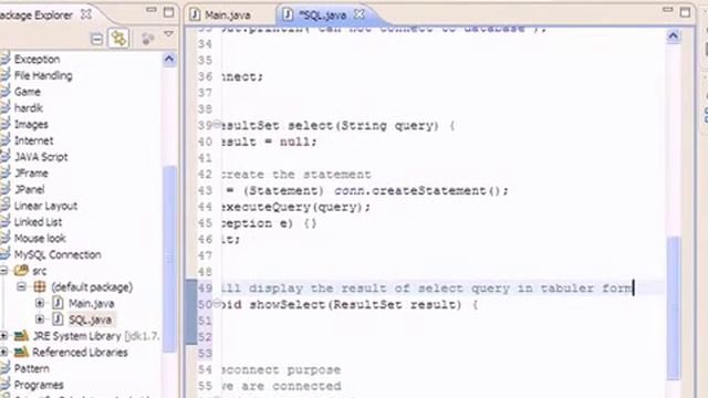 JAVA & MySQL Connection Using JDBC 3-7