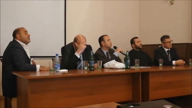 Выступление Аршака Оганесяна на встрече  с Заре Синаняном в Петербурге