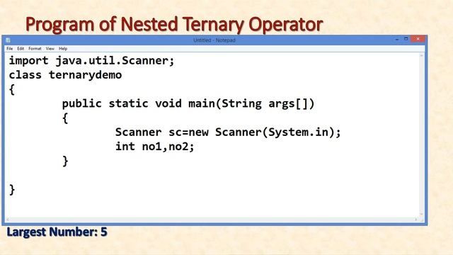 Ternary Operator in JAVA (Conditional Operator) with Theory and Practical Implementation