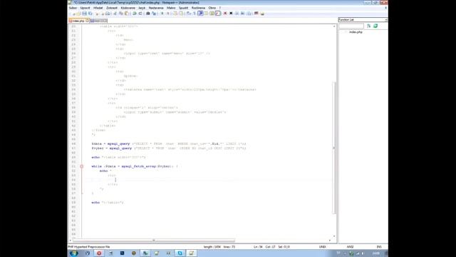 #4 | PHP/MySQL | Vytvorenie chatu