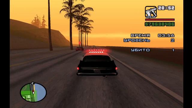 Grand Theft Auto San Andreas Миссия Полицейского на Полицейском Машине