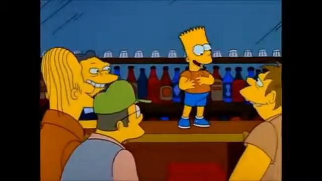 Bart cantando la pollera colora