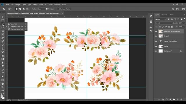 photoshop tutorials  Mothers Day Poster Design in Adobe Photoshop CC 2019