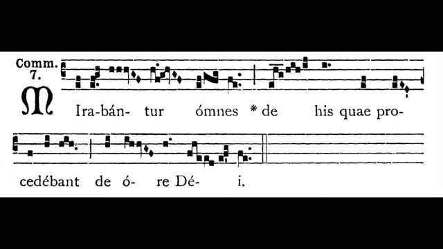3rd, 4th, & 5th Sunday after Epiphany COMMUNION:  Mirabántur omnes (solfeggio)