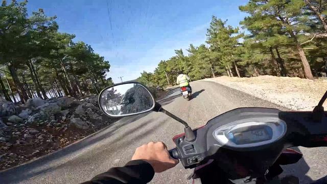 Полное видео с покатух на скутере в Турции