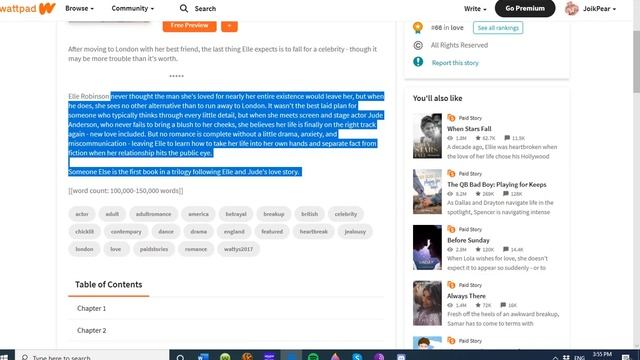 Minpren Reads Wattpad stories: #1