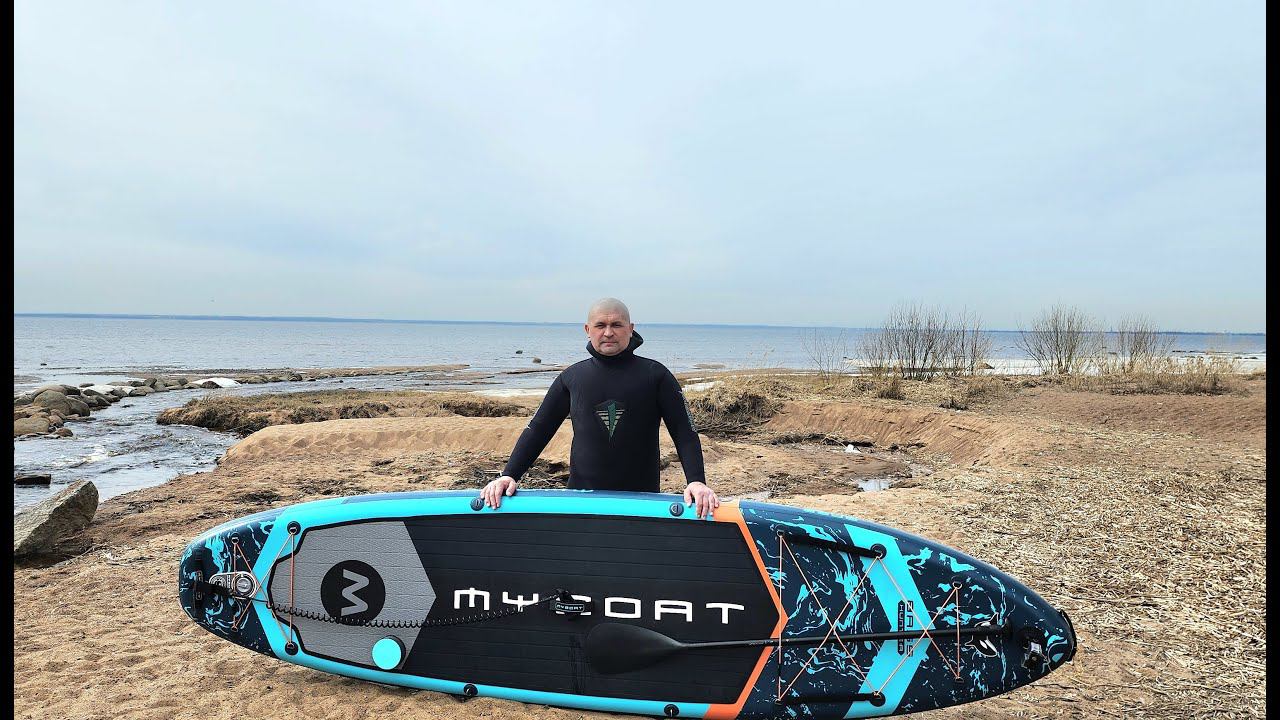 Первый выход на Sup Board. Финский залив. Лисий нос.