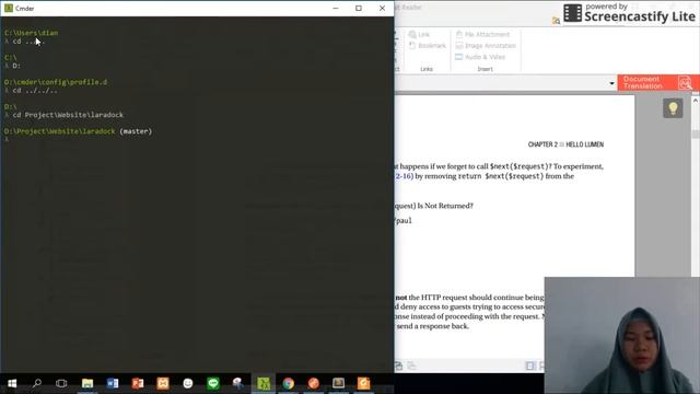 Dokumentasi "Hello Lumen" Menggunakan Docker dan Laradocs
