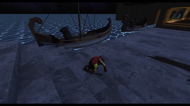 Железный Человек и Человек Паук прохождение Human Fall Flat попали в Египет супергерои майнкрафт