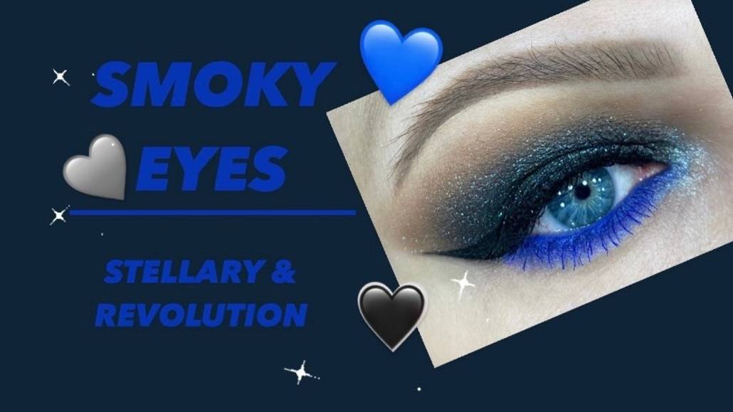 SMOKY EYES палетками теней  STELLARY и REVOLUTION