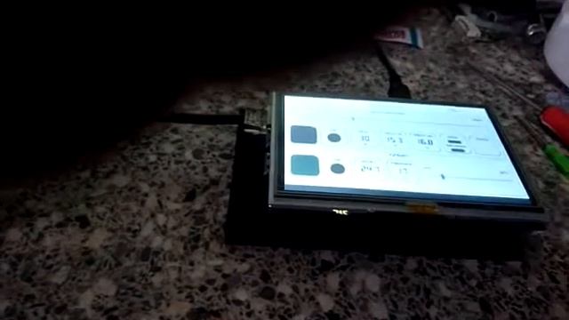 Raspberry Pi QT touchscreen control