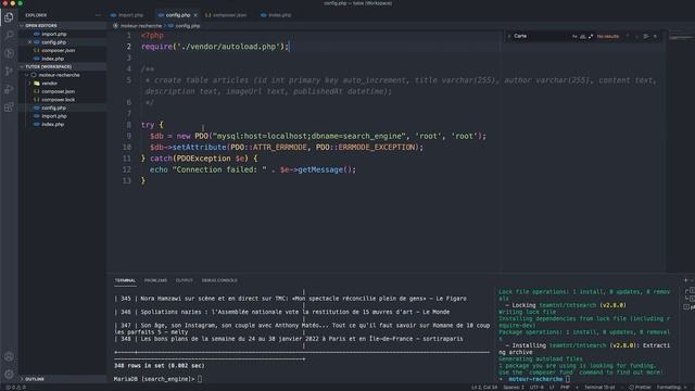 Un moteur de recherche SURPUISSANT en PHP (TNTSearch)