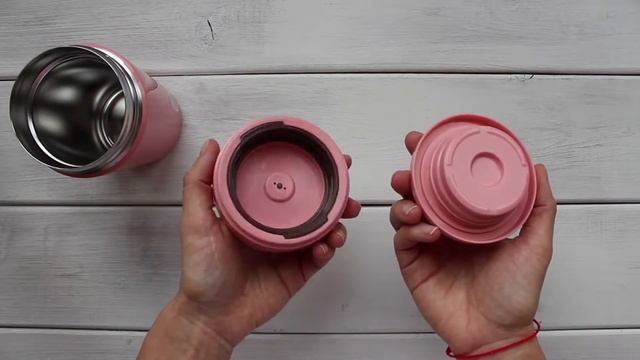 Обзор термоса для еды Tiger MCL-A038 Cream Pink