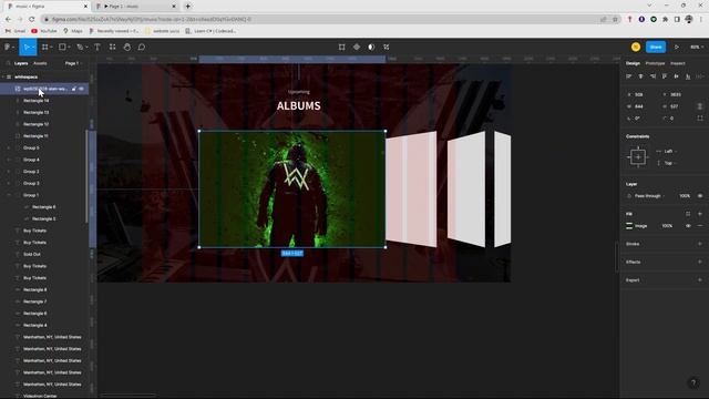 Figma UI Design Beginners Tutorial: Make a Music Stream Landing page