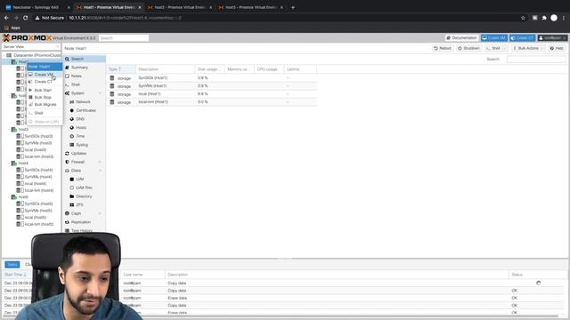 Virtual Home lab set up using Intel Nuc + Proxmox + Synology NAS
