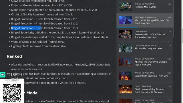 Warcraft III  - Patch 1.36 đã lên server chính thức (balance, item mới,...) - Vietnamese