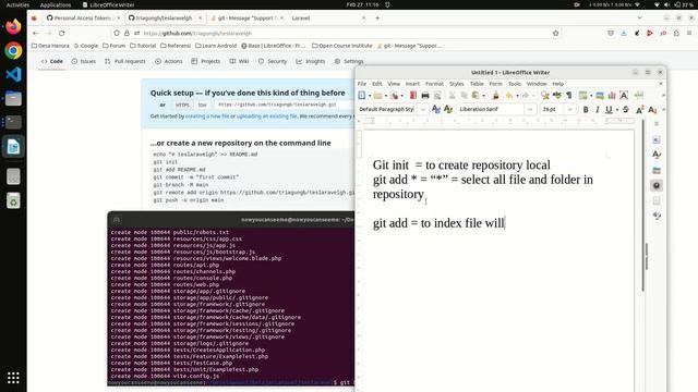 remote Support for password authentication was removed on August 13,2021 github with install larave