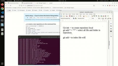remote Support for password authentication was removed on August 13,2021 github with install larave