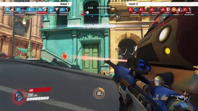 Overwatch - Ana Bot in a Nutshell... 3 (Replay Moment - Hard Bots)