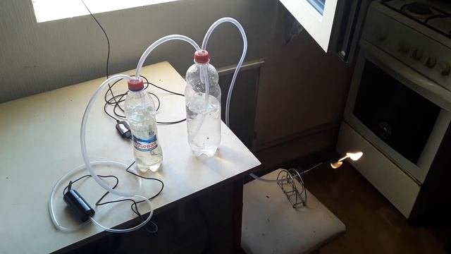 Огонь с помощью солнца