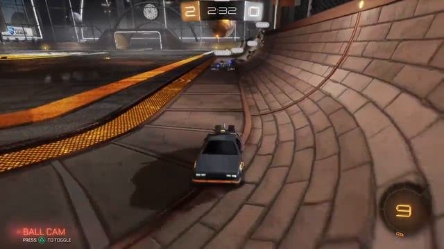 Rocket League Back To The Future Time Machine Gameplay