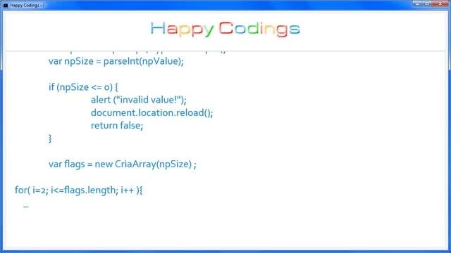 JavaScript  Number of Primes