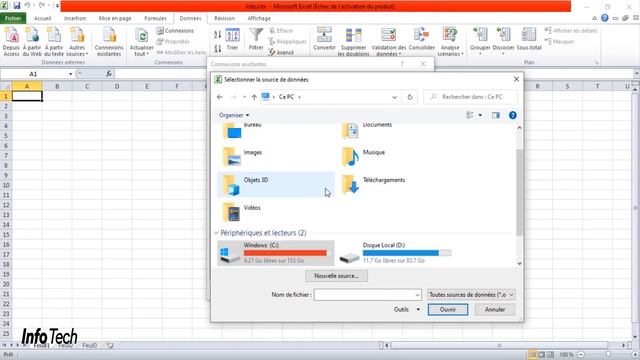 كيفية تحويل ملف csv إلى excel