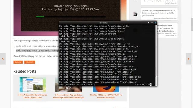 Как установить маинкрафт minecraft  на линукс linux