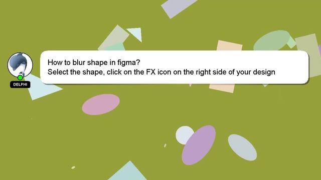 How to blur shape in figma?