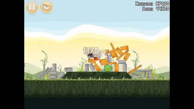 Angry Birds Poached Eggs 2-13 Walkthrough 3 Star