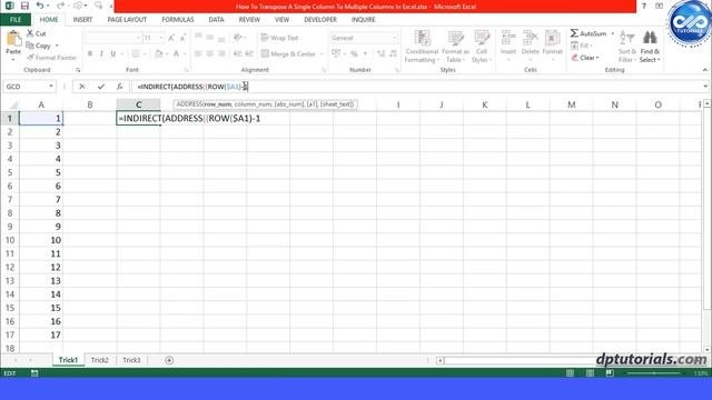 How To Transpose Table to Column and Vice versa in Excel
