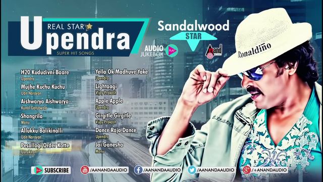 Real Star Upendra Hits 2016 | Upendra Hits Jukebox | New Kannada Seleted Hits 2016