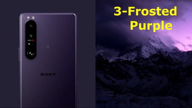 Sony Xperia 1 III What Colour You'll Buy ?