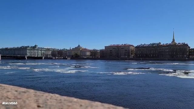 Асмр. Река Нева весной.Санкт-Петербург.
